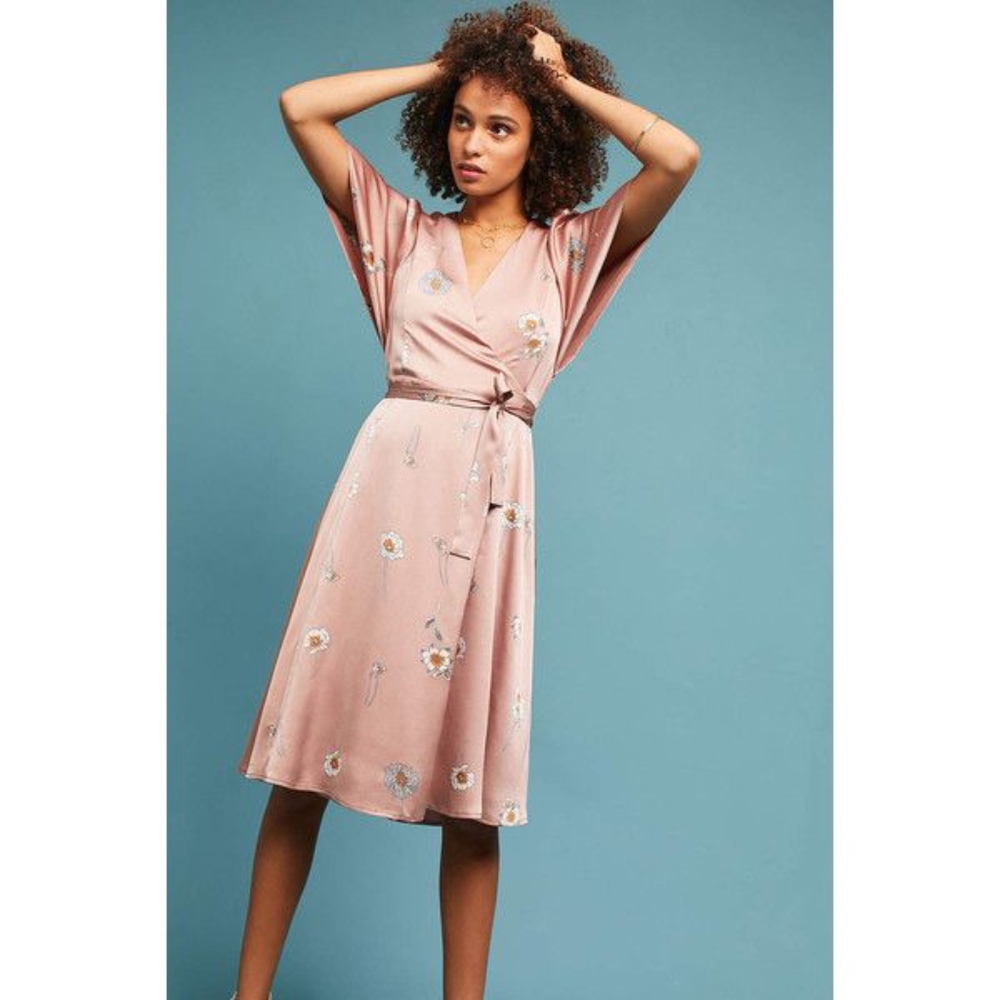 ASTR Fiona Wrap Dress - Midi - Brand New with Tags